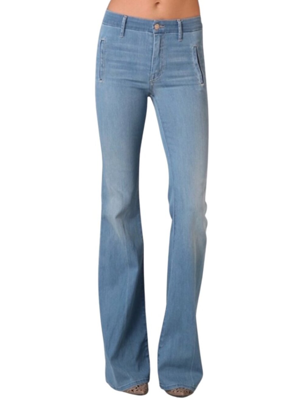 MOTHER | The Drama Wide Leg Trouser in Forever Blue - Picture 2 of 12